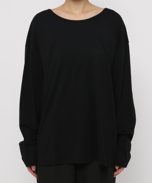 PAGEBOY（ページボーイ）の「ルーズネックロンT（Tシャツ/カットソー・レディース・ブラック/オフホワイト・FREE）」の21枚目の写真