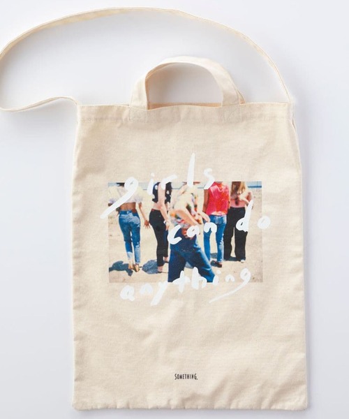SOMETHING（サムシング）の「SOMETHING TOKYO SOME GIRLS 2WAYトートバッグ（トートバッグ・レディース・アイボリー・FREE）」の6枚目の写真