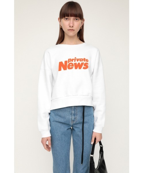 SLY(スライ)の「LOGO SW TOPS/ロゴスウェットトップス(スウェット・レディース・ホワイト/杢グレー・FREE)」の17枚目の写真