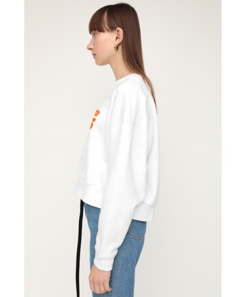 SLY(スライ)の「LOGO SW TOPS/ロゴスウェットトップス(スウェット・レディース・ホワイト/杢グレー・FREE)」の9枚目の写真