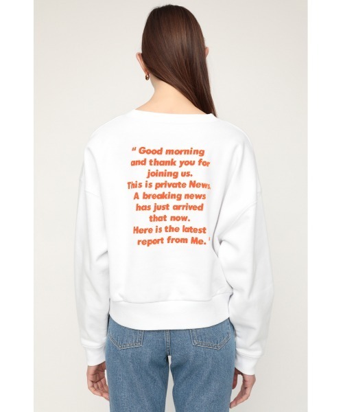 SLY(スライ)の「LOGO SW TOPS/ロゴスウェットトップス(スウェット・レディース・ホワイト/杢グレー・FREE)」の13枚目の写真