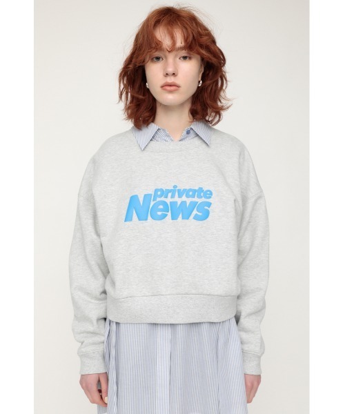 SLY(スライ)の「LOGO SW TOPS/ロゴスウェットトップス(スウェット・レディース・ホワイト/杢グレー・FREE)」の7枚目の写真