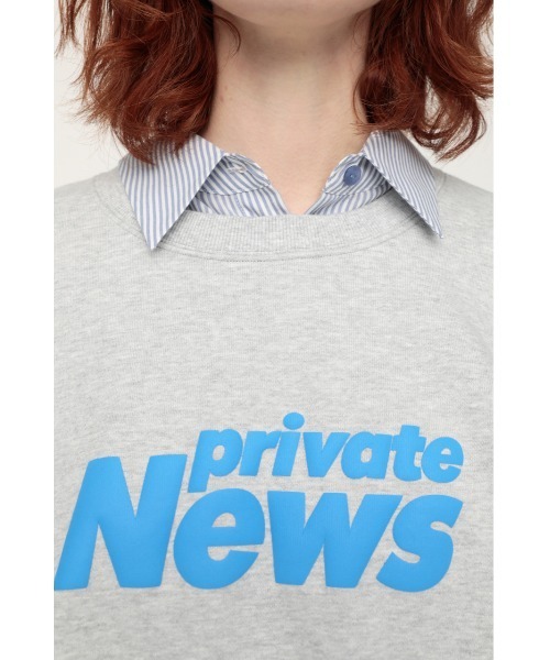 SLY(スライ)の「LOGO SW TOPS/ロゴスウェットトップス(スウェット・レディース・ホワイト/杢グレー・FREE)」の6枚目の写真