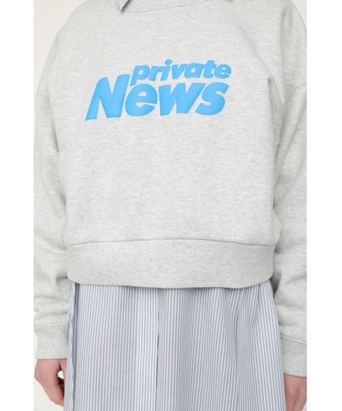 SLY(スライ)の「LOGO SW TOPS/ロゴスウェットトップス(スウェット・レディース・ホワイト/杢グレー・FREE)」の8枚目の写真