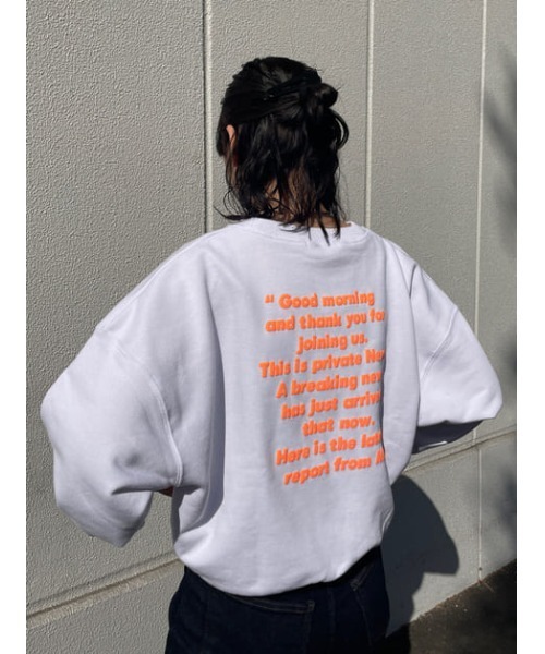 SLY(スライ)の「LOGO SW TOPS/ロゴスウェットトップス(スウェット・レディース・ホワイト/杢グレー・FREE)」の19枚目の写真