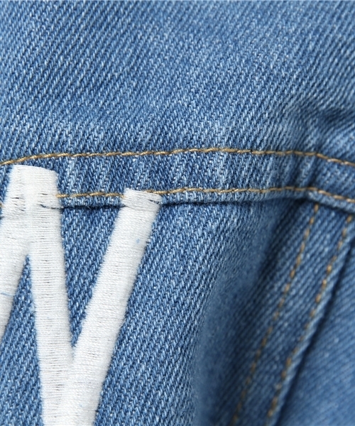 WEGO(ウィゴー)の「WEGO/バックロゴGジャン(デニムジャケット・レディース・インディゴブルー/ダークインディゴブルー・FREE)」の6枚目の写真
