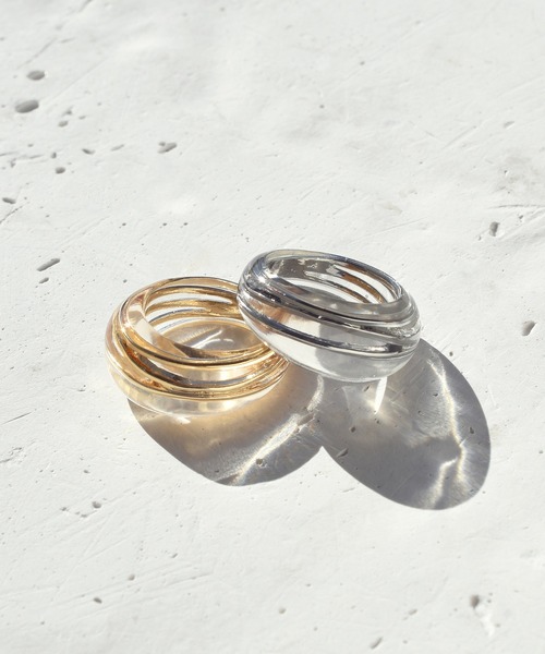 GOLDY（ゴールディ）の「メタル エンケージ クリア リング（リング・レディース・ゴールド/シルバー・FREE）」の9枚目の写真