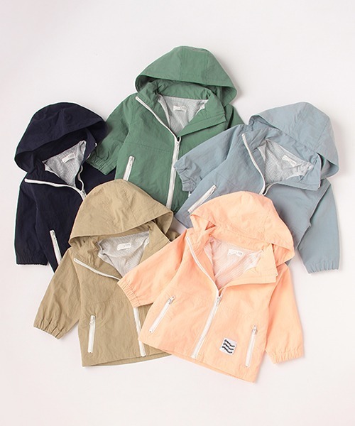 b・ROOM（ビールーム）の「マウンテンパーカ（無地)（マウンテンパーカー・キッズ・ブルーグレー/ベージュ/ピンク/ネイビー/グリーン・110cm/90cm/130cm/100cm/120cm）」の17枚目の写真