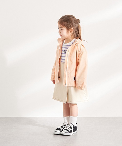 b・ROOM（ビールーム）の「マウンテンパーカ（無地)（マウンテンパーカー・キッズ・ブルーグレー/ベージュ/ピンク/ネイビー/グリーン・110cm/90cm/130cm/100cm/120cm）」の20枚目の写真