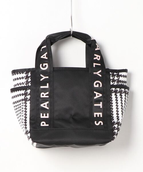 PEARLY GATES】 カートバッグ ＜グレンチェックロゴ柄＞ (UNISEX)