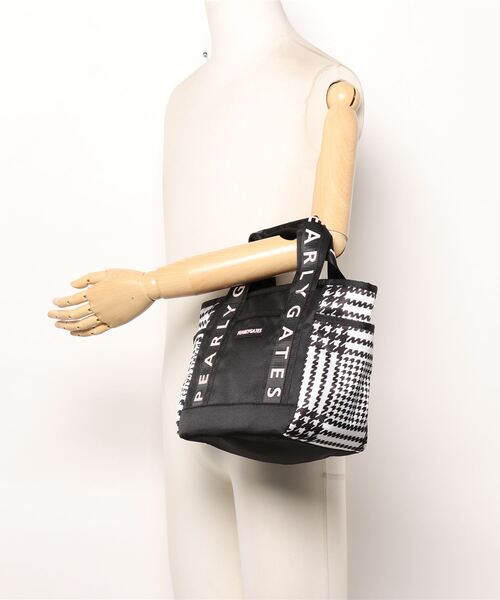 PEARLY GATES】 カートバッグ ＜グレンチェックロゴ柄＞ (UNISEX)