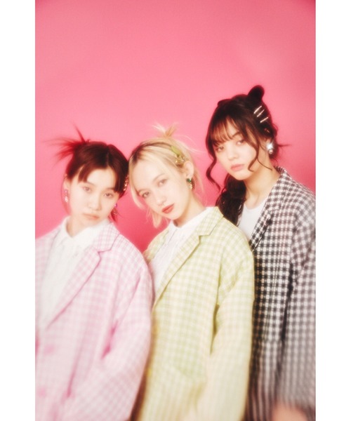 WC（ダブル シー）の「カラーチェックジャケット（テーラードジャケット・レディース・ブラック/ピンク/グリーン・FREE）」の19枚目の写真