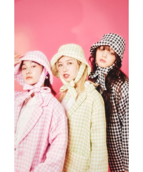 WC（ダブル シー）の「カラーチェックジャケット（テーラードジャケット・レディース・ブラック/ピンク/グリーン・FREE）」の18枚目の写真