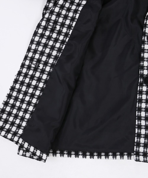 WC（ダブル シー）の「カラーチェックジャケット（テーラードジャケット・レディース・ブラック/ピンク/グリーン・FREE）」の11枚目の写真