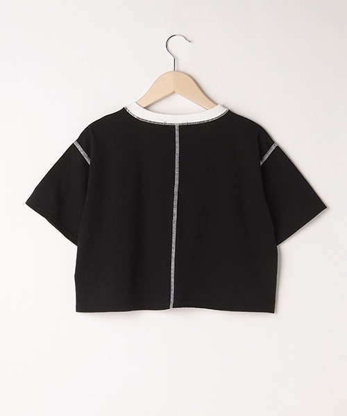 by LOVEiT(バイラビット)の「配色ステッチリンガーTシャツ(Tシャツ/カットソー・キッズ・ラベンダー/オフホワイト/ブラック・140cm/160cm/120cm/130cm/150cm)」の11枚目の写真