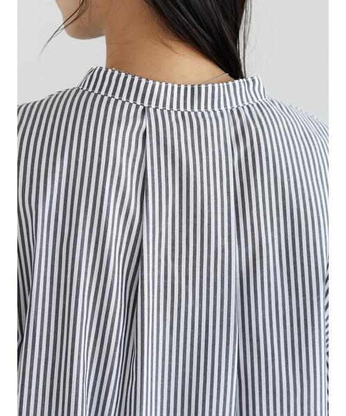 ELENCARE DUE（エレンカーレデュエ）の「・ELENCARE DUE ストライプシャツチュニック（シャツ/ブラウス・レディース・ブラック/ピンク/ブルー/グリーン・FREE）」の14枚目の写真