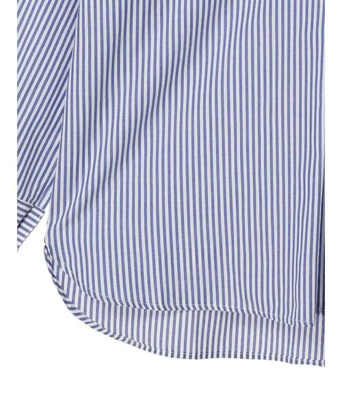 ELENCARE DUE（エレンカーレデュエ）の「・ELENCARE DUE ストライプシャツチュニック（シャツ/ブラウス・レディース・ブラック/ピンク/ブルー/グリーン・FREE）」の8枚目の写真