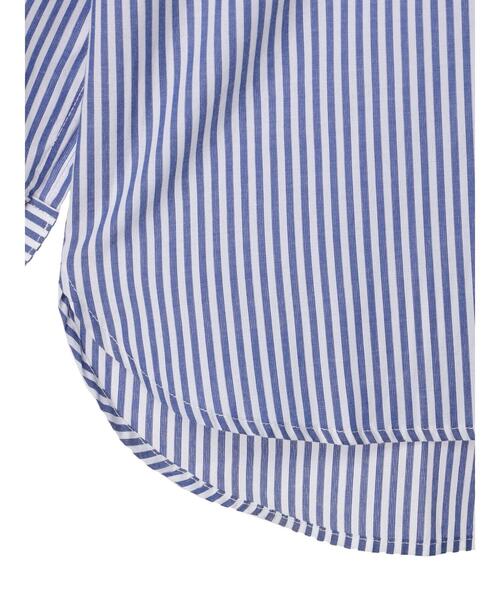 ELENCARE DUE（エレンカーレデュエ）の「・ELENCARE DUE ストライプシャツチュニック（シャツ/ブラウス・レディース・ブラック/ピンク/ブルー/グリーン・FREE）」の16枚目の写真