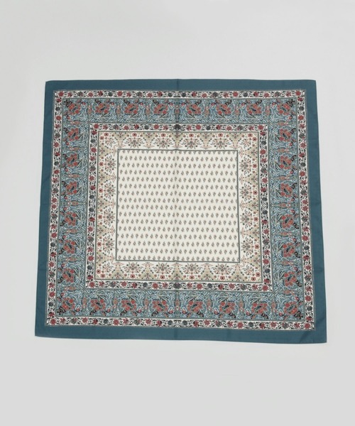 RAGEBLUE（レイジブルー）の「レトロガラスカーフ（バンダナ/スカーフ・メンズ・オリーブ/マスタード/ブラック/ライトブルー・FREE）」の7枚目の写真