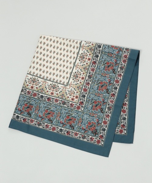 RAGEBLUE（レイジブルー）の「レトロガラスカーフ（バンダナ/スカーフ・メンズ・オリーブ/マスタード/ブラック/ライトブルー・FREE）」の8枚目の写真