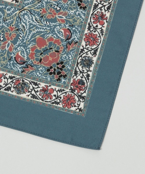 RAGEBLUE（レイジブルー）の「レトロガラスカーフ（バンダナ/スカーフ・メンズ・オリーブ/マスタード/ブラック/ライトブルー・FREE）」の10枚目の写真