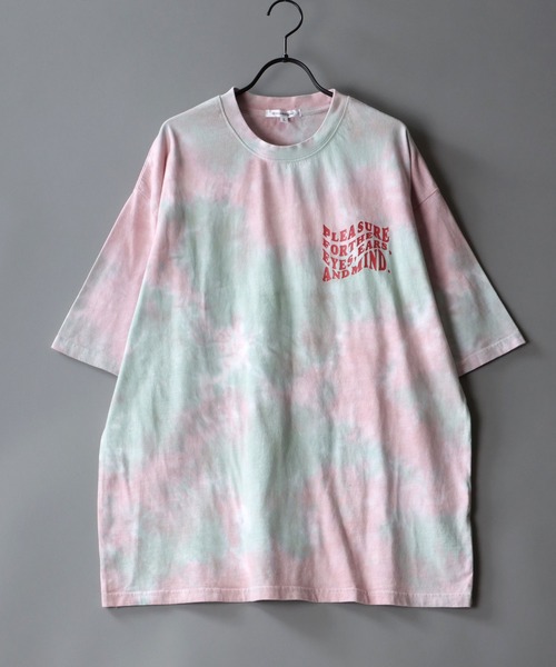 SITRY（シトリー）の「oversize rubber print tie-dyeing T-shirt/オーバーサイズ ラバープリント タイダイ染め Tシャツ（Tシャツ/カットソー・メンズ・パープル/イエロー/グリーン・M/L）」の12枚目の写真