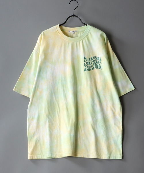SITRY（シトリー）の「oversize rubber print tie-dyeing T-shirt/オーバーサイズ ラバープリント タイダイ染め Tシャツ（Tシャツ/カットソー・メンズ・パープル/イエロー/グリーン・M/L）」の6枚目の写真