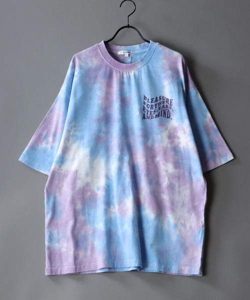 SITRY（シトリー）の「oversize rubber print tie-dyeing T-shirt/オーバーサイズ ラバープリント タイダイ染め Tシャツ（Tシャツ/カットソー・メンズ・パープル/イエロー/グリーン・M/L）」の10枚目の写真