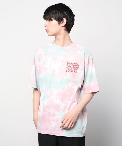 SITRY（シトリー）の「oversize rubber print tie-dyeing T-shirt/オーバーサイズ ラバープリント タイダイ染め Tシャツ（Tシャツ/カットソー・メンズ・パープル/イエロー/グリーン・M/L）」の13枚目の写真