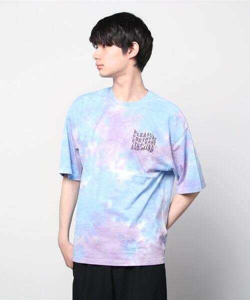 SITRY（シトリー）の「oversize rubber print tie-dyeing T-shirt/オーバーサイズ ラバープリント タイダイ染め Tシャツ（Tシャツ/カットソー・メンズ・パープル/イエロー/グリーン・M/L）」の15枚目の写真