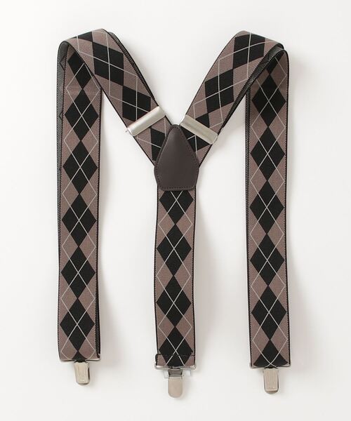 GEVAERT（ゲバルト）の「【入荷禁止】GEVAERT 35mmY型アーガイル柄サスペンダー（サスペンダー・メンズ・ネイビー/ベージュ/ワインレッド・FREE）」の8枚目の写真