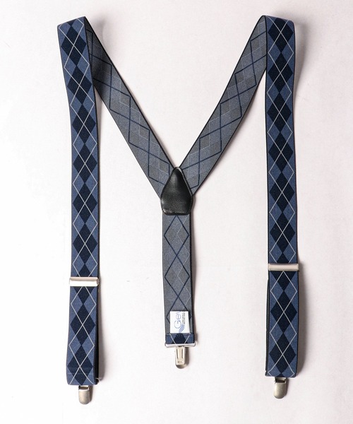 GEVAERT（ゲバルト）の「【入荷禁止】GEVAERT 35mmY型アーガイル柄サスペンダー（サスペンダー・メンズ・ネイビー/ベージュ/ワインレッド・FREE）」の3枚目の写真