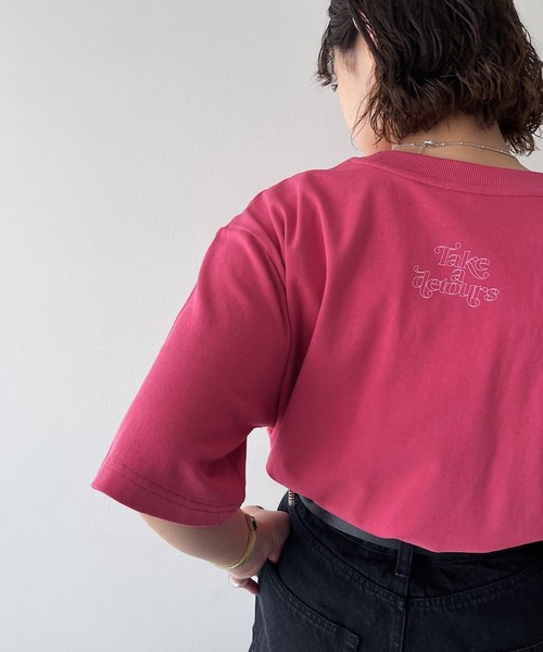 PAGEBOY（ページボーイ）の「チアーズロゴTシャツ（Tシャツ/カットソー・レディース・オフホワイト/ブラック/ベージュ系その他/コーラルピンク・FREE）」の14枚目の写真