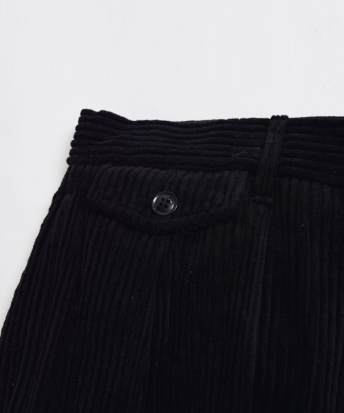 e.sen(イーセン)の「e.sen イーセン / ben ベン コーデュロイ 2タックパンツ 太コールトラウザー イージーパンツ / esenfw22p02(その他パンツ・メンズ・ブラック・SMALL/MEDIUM)」の9枚目の写真