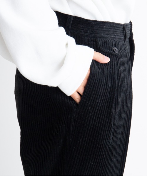 e.sen(イーセン)の「e.sen イーセン / ben ベン コーデュロイ 2タックパンツ 太コールトラウザー イージーパンツ / esenfw22p02(その他パンツ・メンズ・ブラック・SMALL/MEDIUM)」の18枚目の写真