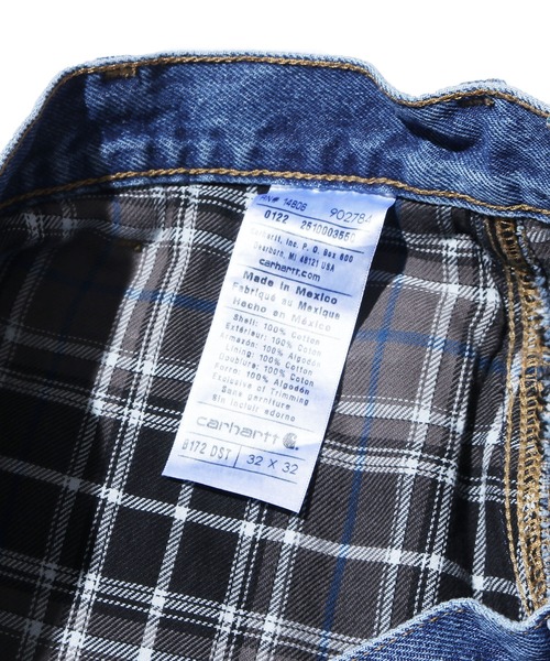 Carhartt（カーハート）の「Carhartt/カーハート RELAXED-FIT STRAIGHT-LEG FLANNEL LINED JEAN（デニムパンツ・メンズ・インディゴブルー・36inch/32inch/30inch/34inch）」の7枚目の写真