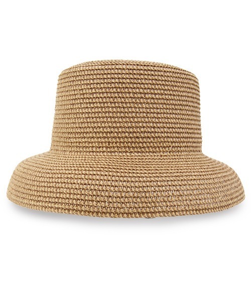 polcadot（ポルカドット）の「ポケッタブル ペーパーカサブランカハット（ハット・レディース・ベージュ/キャメル/ブラック/ベージュ系/ライトグレー・FREE）」の5枚目の写真