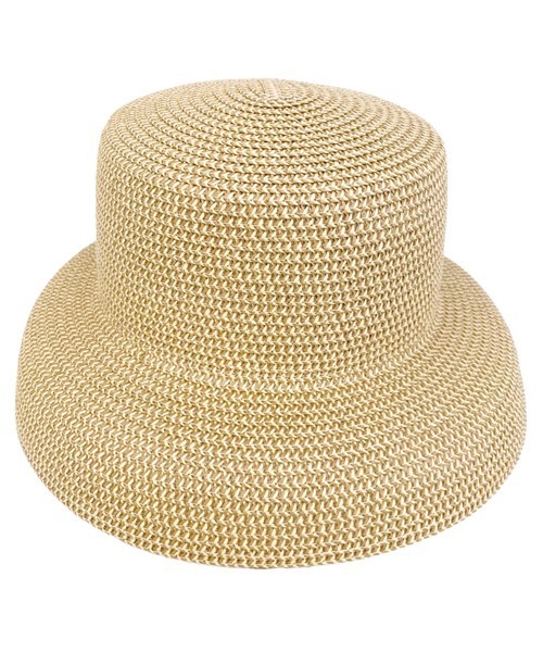 polcadot（ポルカドット）の「ポケッタブル ペーパーカサブランカハット（ハット・レディース・ベージュ/キャメル/ブラック/ベージュ系/ライトグレー・FREE）」の11枚目の写真