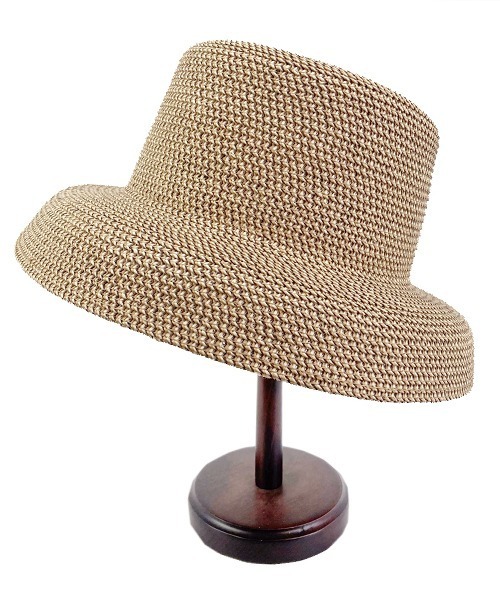 polcadot（ポルカドット）の「ポケッタブル ペーパーカサブランカハット（ハット・レディース・ベージュ/キャメル/ブラック/ベージュ系/ライトグレー・FREE）」の14枚目の写真