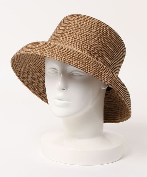 polcadot（ポルカドット）の「ポケッタブル ペーパーカサブランカハット（ハット・レディース・ベージュ/キャメル/ブラック/ベージュ系/ライトグレー・FREE）」の18枚目の写真