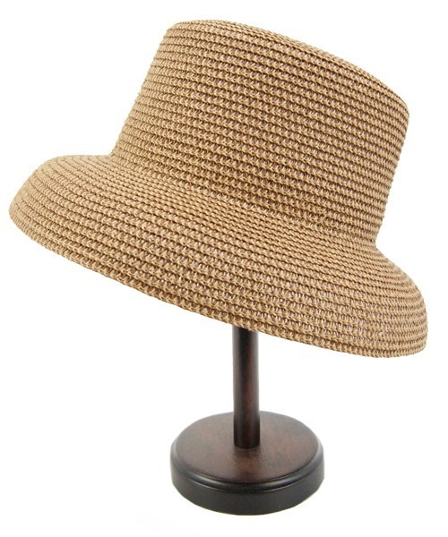 polcadot（ポルカドット）の「ポケッタブル ペーパーカサブランカハット（ハット・レディース・ベージュ/キャメル/ブラック/ベージュ系/ライトグレー・FREE）」の19枚目の写真