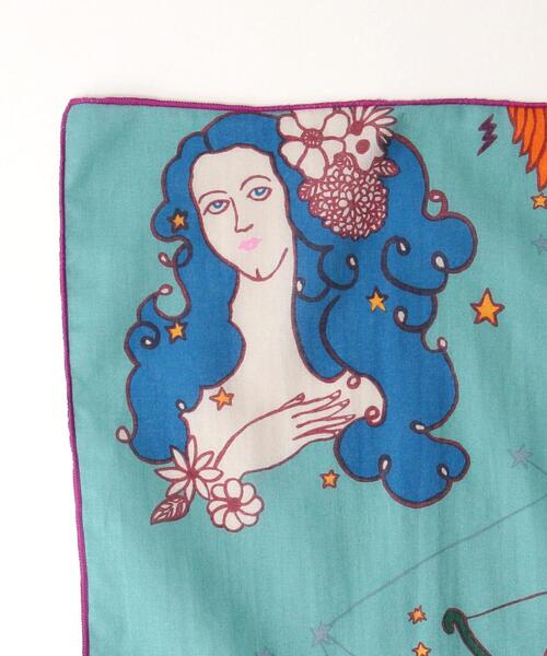 BOHEMIANS(ボヘミアンズ)の「<BOHEMIANS> HOROSCOPE / バンダナ(バンダナ/スカーフ・メンズ・ライトブルー/ブラック/ホワイト・FREE)」の6枚目の写真