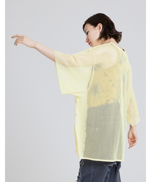 Little sunny bite（リトルサニーバイト）の「Mesh big tee（Tシャツ/カットソー・レディース・ブラック/クリーム/グリーン/ピンク・SMALL/MEDIUM）」の13枚目の写真