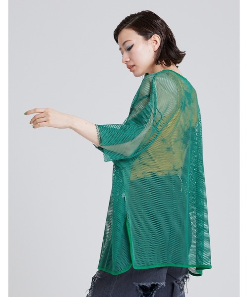 Little sunny bite（リトルサニーバイト）の「Mesh big tee（Tシャツ/カットソー・レディース・ブラック/クリーム/グリーン/ピンク・SMALL/MEDIUM）」の21枚目の写真