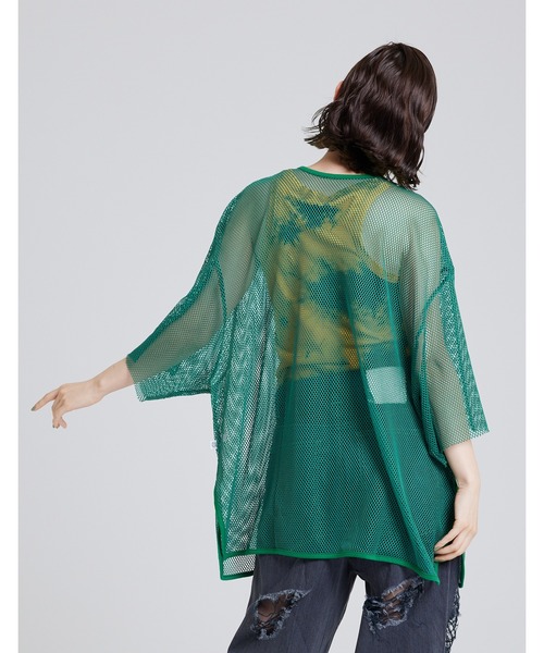 Little sunny bite（リトルサニーバイト）の「Mesh big tee（Tシャツ/カットソー・レディース・ブラック/クリーム/グリーン/ピンク・SMALL/MEDIUM）」の22枚目の写真