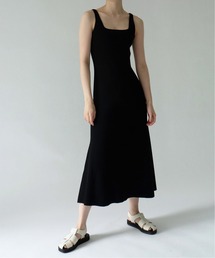 Noble（ノーブル）の「【Junko Katoh For NOBLE】Square-Neck knit dress（ワンピース）」