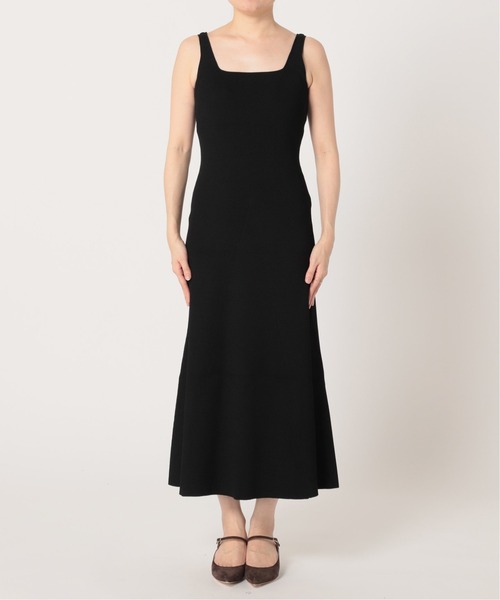 Noble(ノーブル)の「【Junko Katoh For NOBLE】Square-Neck knit dress(ワンピース・レディース・ホワイト/ブラック・FREE)」の16枚目の写真