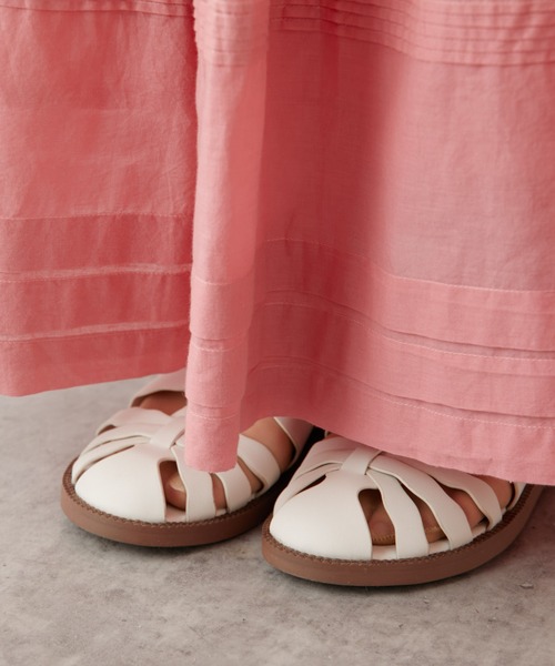 PUAL CE CIN（ピュアルセシン）の「インドコットンボイルスカート（スカート・レディース・ホワイト/ブラック/グリーン/ブルー/ピンク・FREE）」の22枚目の写真