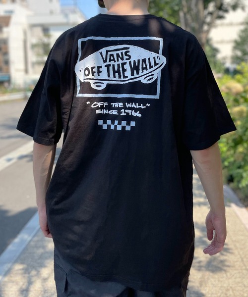 『VANS』バンズ【S】Tシャツ カットソー プリントロゴ グレー VANS バンズ ヴァンズ トップス Tシャツ カットソー