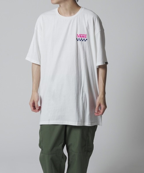 VANS(バンズ)の「【VANS】ブランドロゴバックプリントTシャツ SKETCHY PAST SS(Tシャツ/カットソー・メンズ・ホワイト/ブラック・S/M/L/XL)」の8枚目の写真